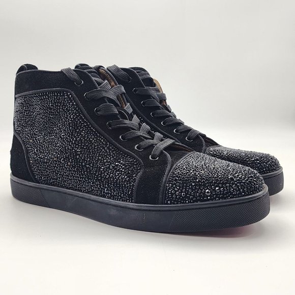 Christian Louboutin Other - Christian Louboutin Louis Strass Swarovski High Top Sneakers Blk Men US 10/EU 43